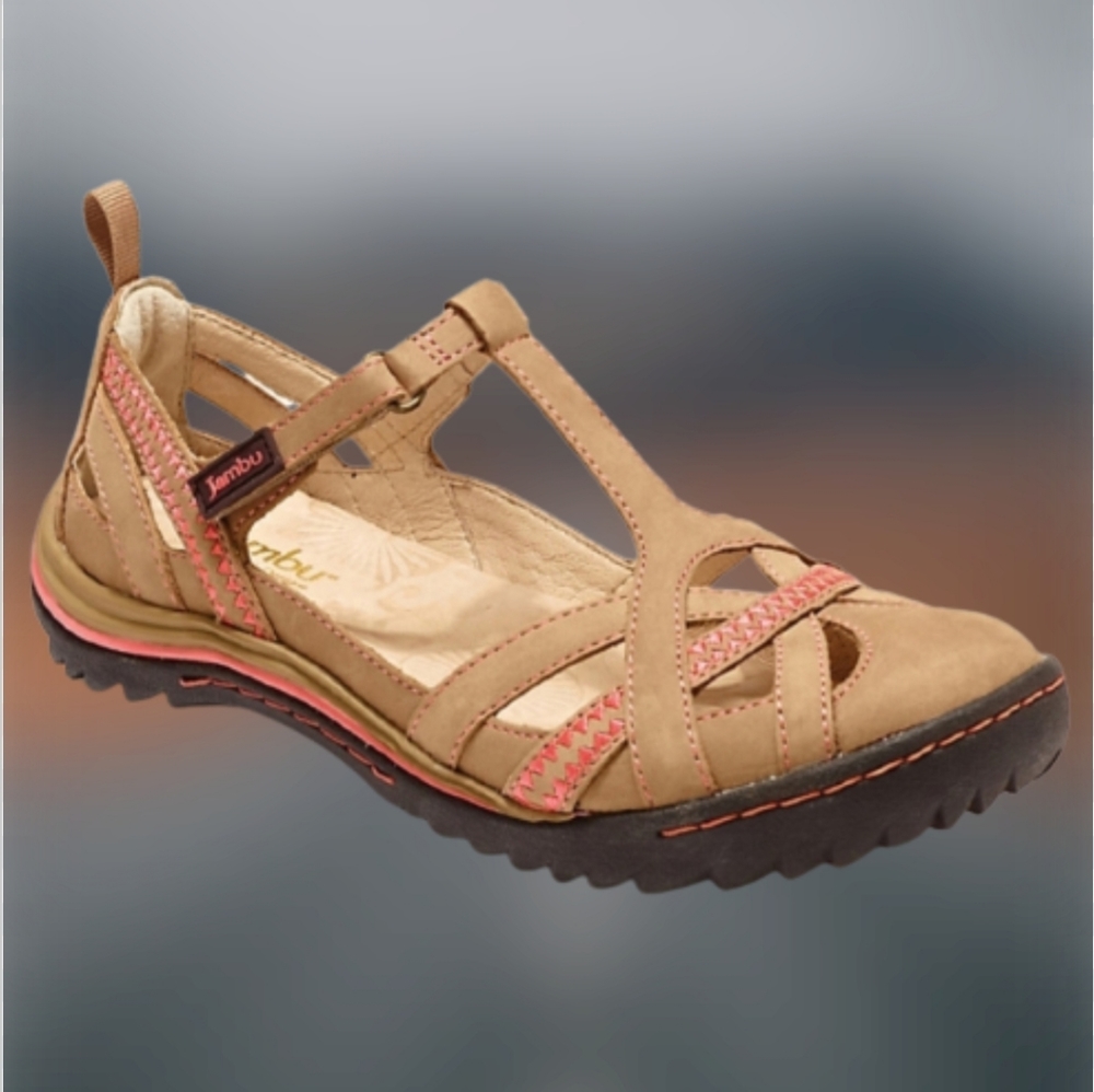 Women's JAMBU "Charley" Oatmeal Sandals Size 6 M